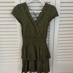 American Eagle Olive Green Women's Dress; XS